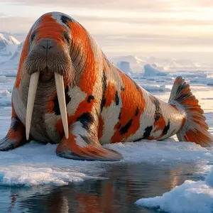 Koi fish + Walrus